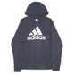 Mens Black Adidas Spellout Hoodie Jumper