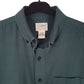 Mens Green L.L.Bean Thick Houndstooth  Shirt