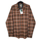 Mens Orange L.L.Bean Hiking Walking Long Sleeve Shirt
