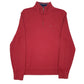 Mens Red Tommy Hilfiger  Quarter Zip Jumper