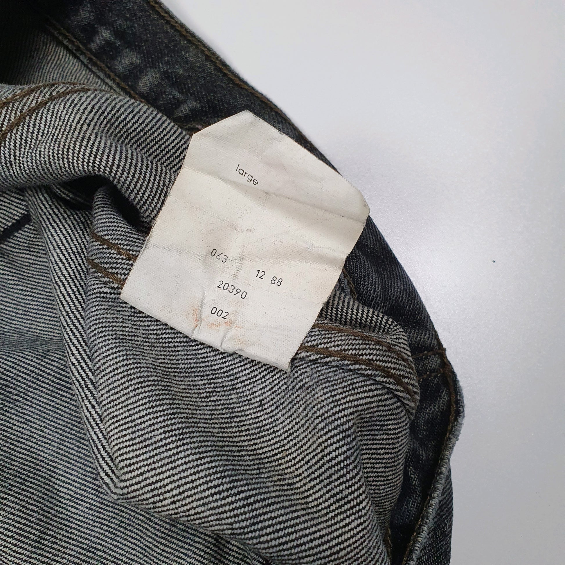 Mens Grey Levis Vintage 1990s Type 3 Trucker  Coat