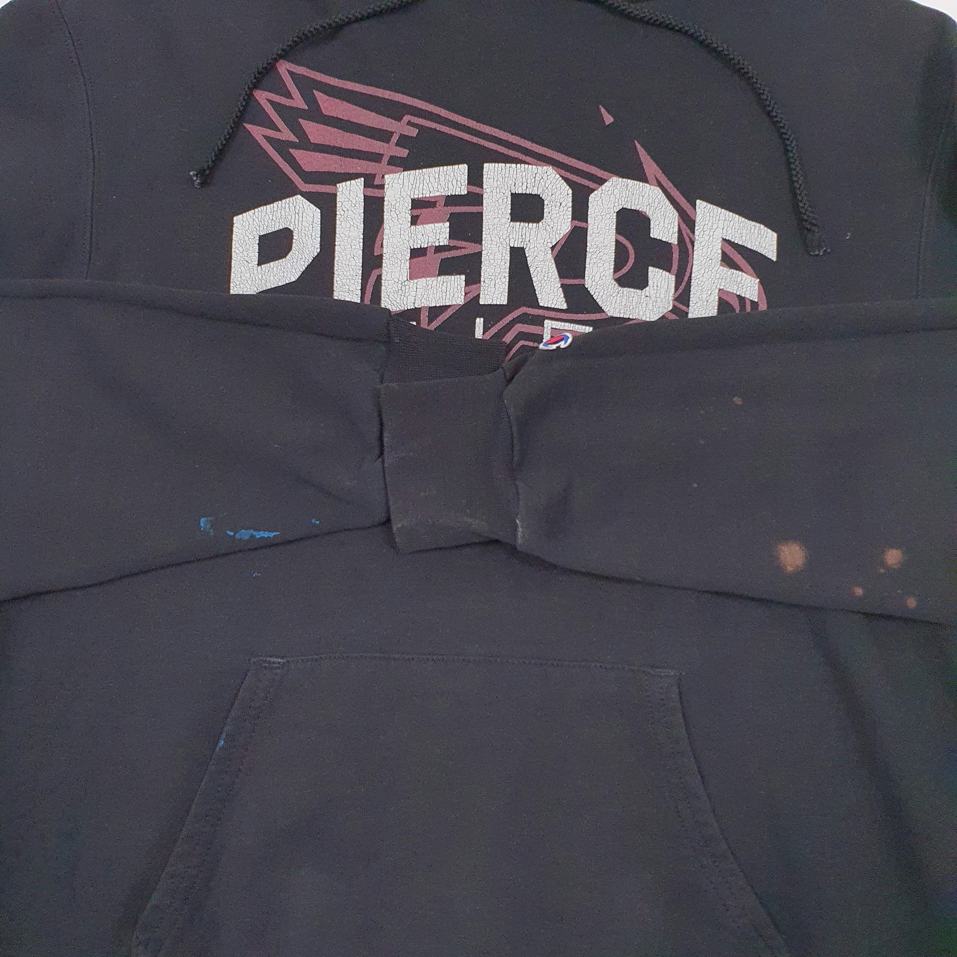Mens Black Champion Pierce College Hoodie Jumper
