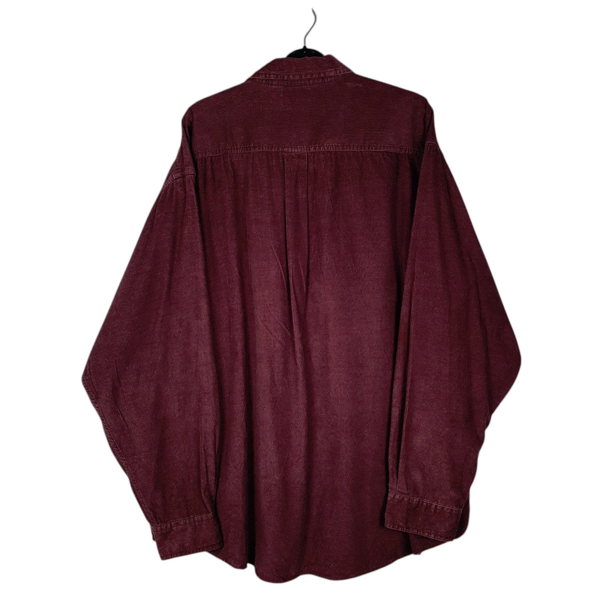 Mens Burgundy L.L.Bean Corduroy  Shirt