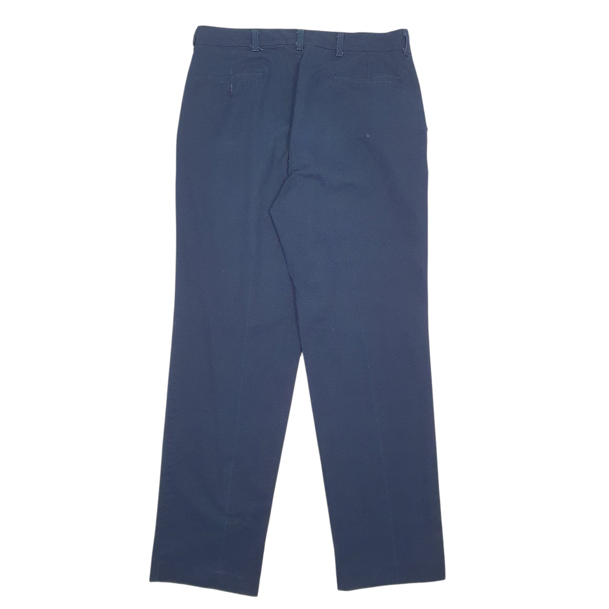 Mens Navy Red Kap Pleated  Trousers