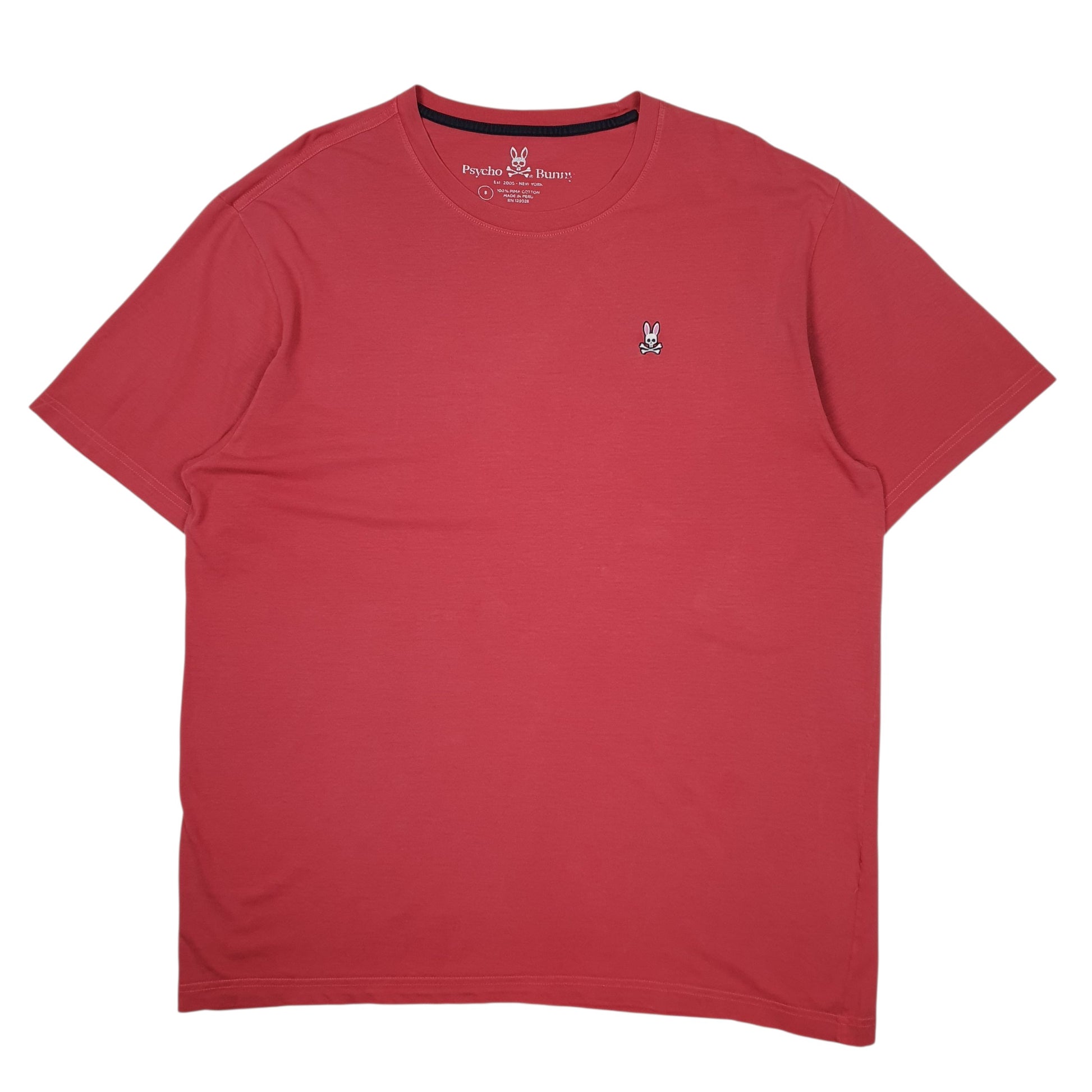 Mens Red Psycho Bunny  Short Sleeve T Shirt