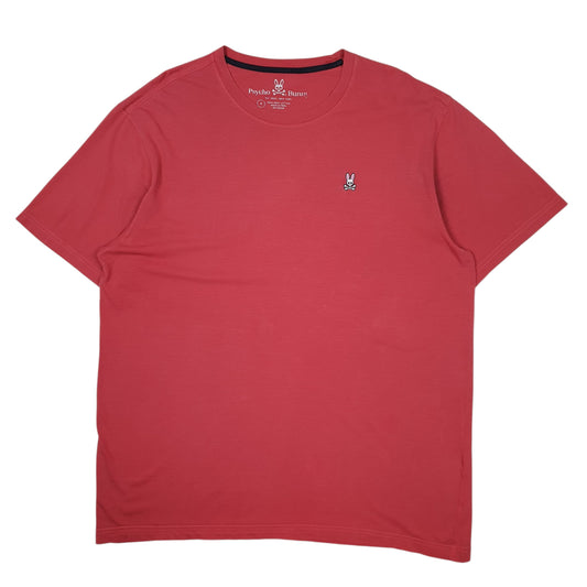 Mens Red Psycho Bunny  Short Sleeve T Shirt