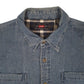 Mens Blue Wrangler Denim Crewneck Coat