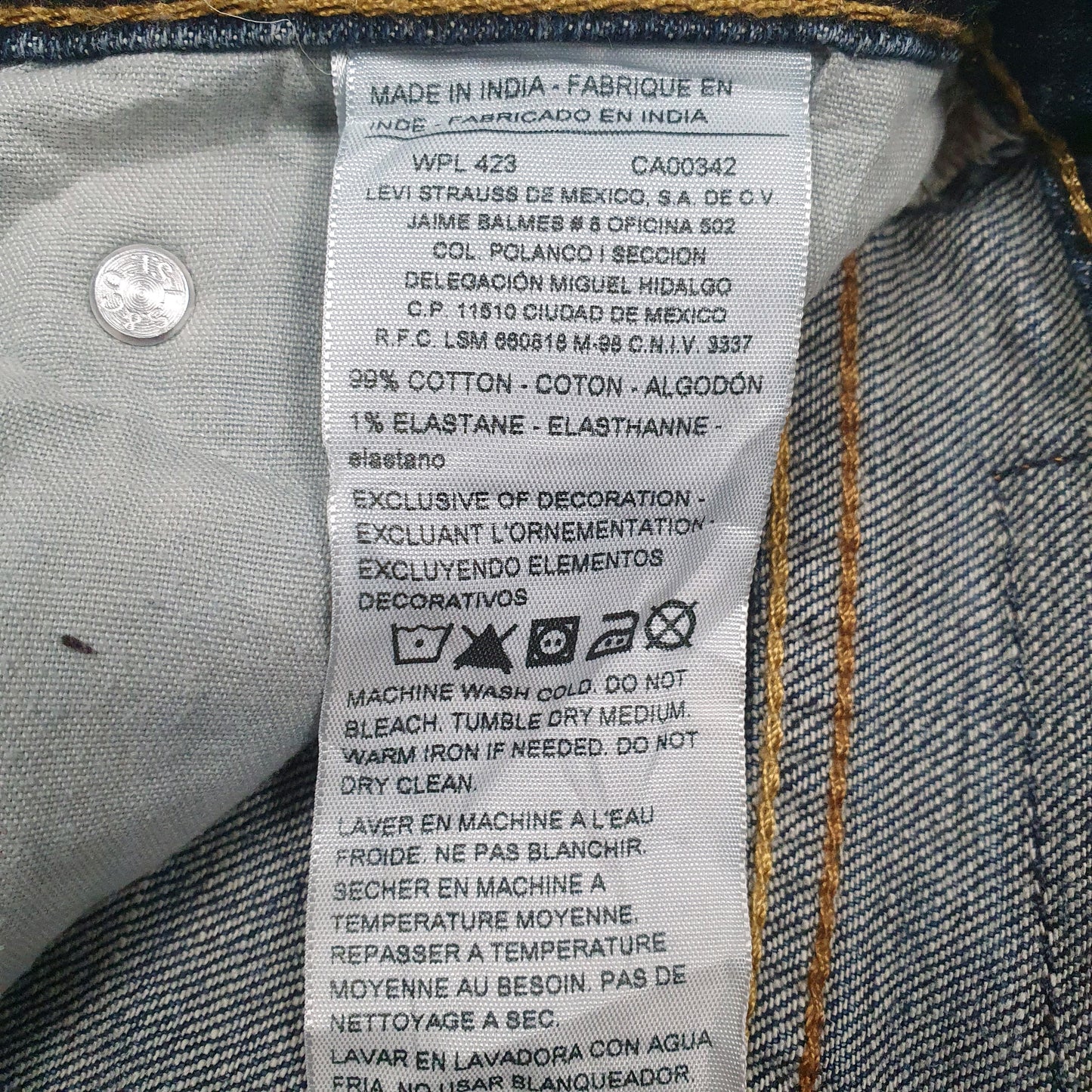 Mens Blue Levis   Jeans