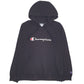 Womens Black Champion Spellout Hoodie Jumper