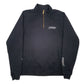 Mens Black Carhartt Relaxed Fit Quarter Zip Jumper