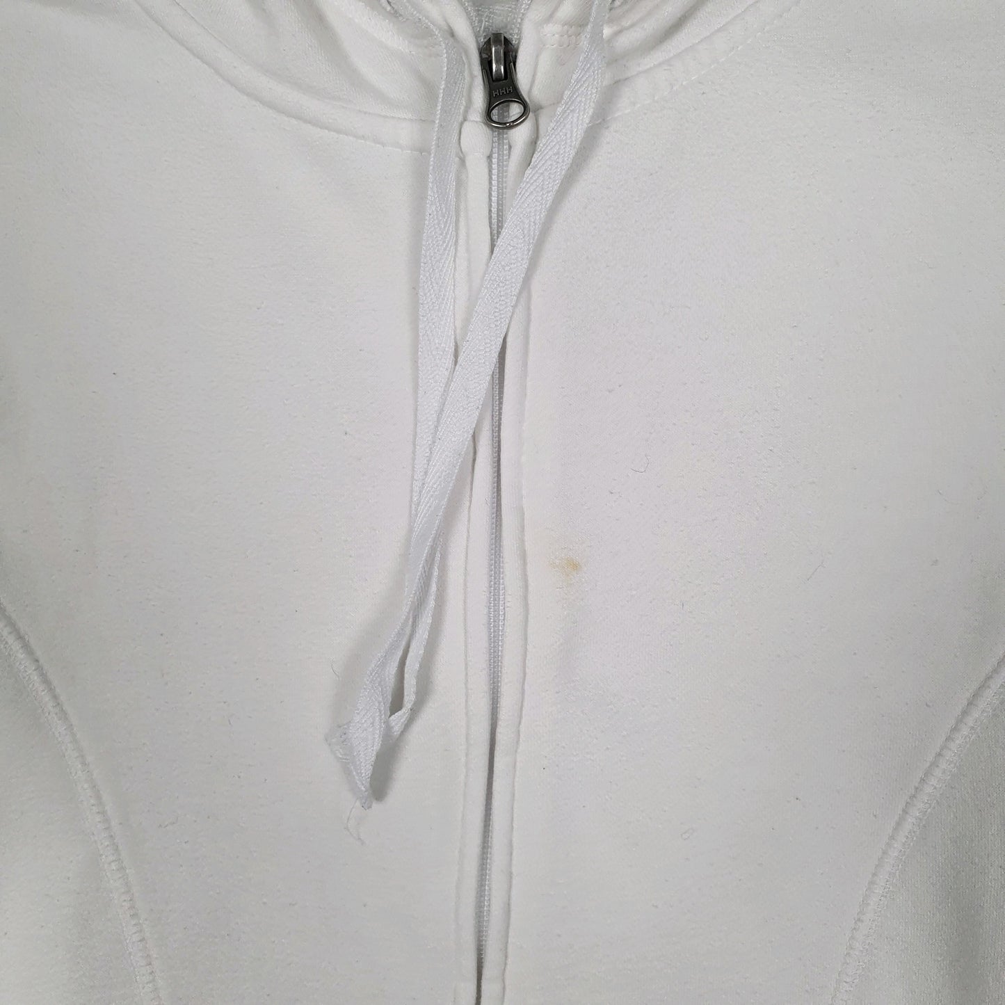 Womens White Champion Hoodie Full Zip Jumper