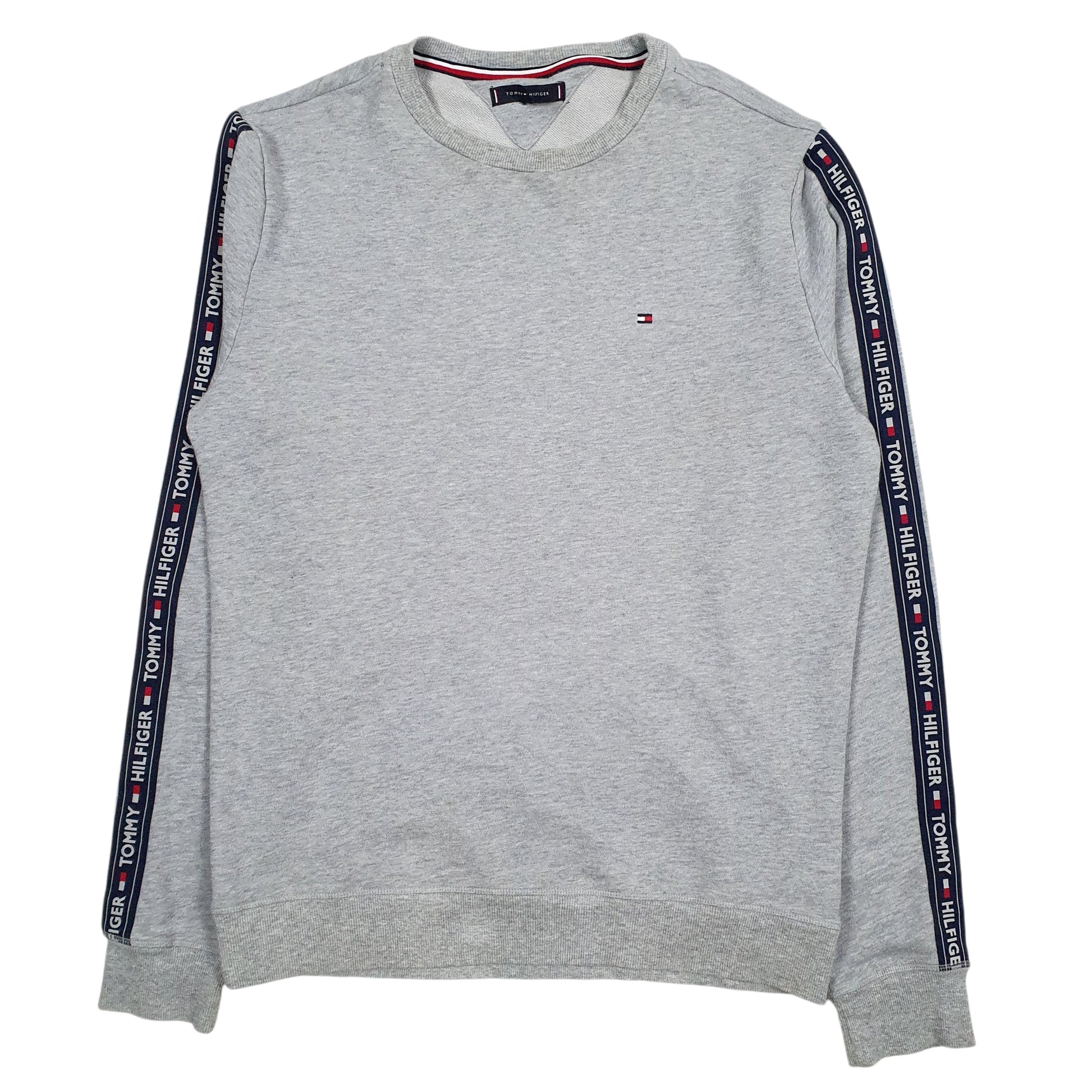 Mens Grey Tommy Hilfiger  Crewneck Jumper