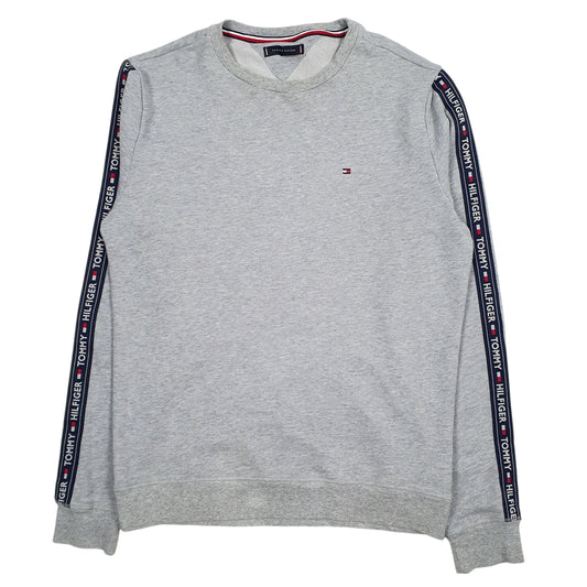 Mens Grey Tommy Hilfiger  Crewneck Jumper