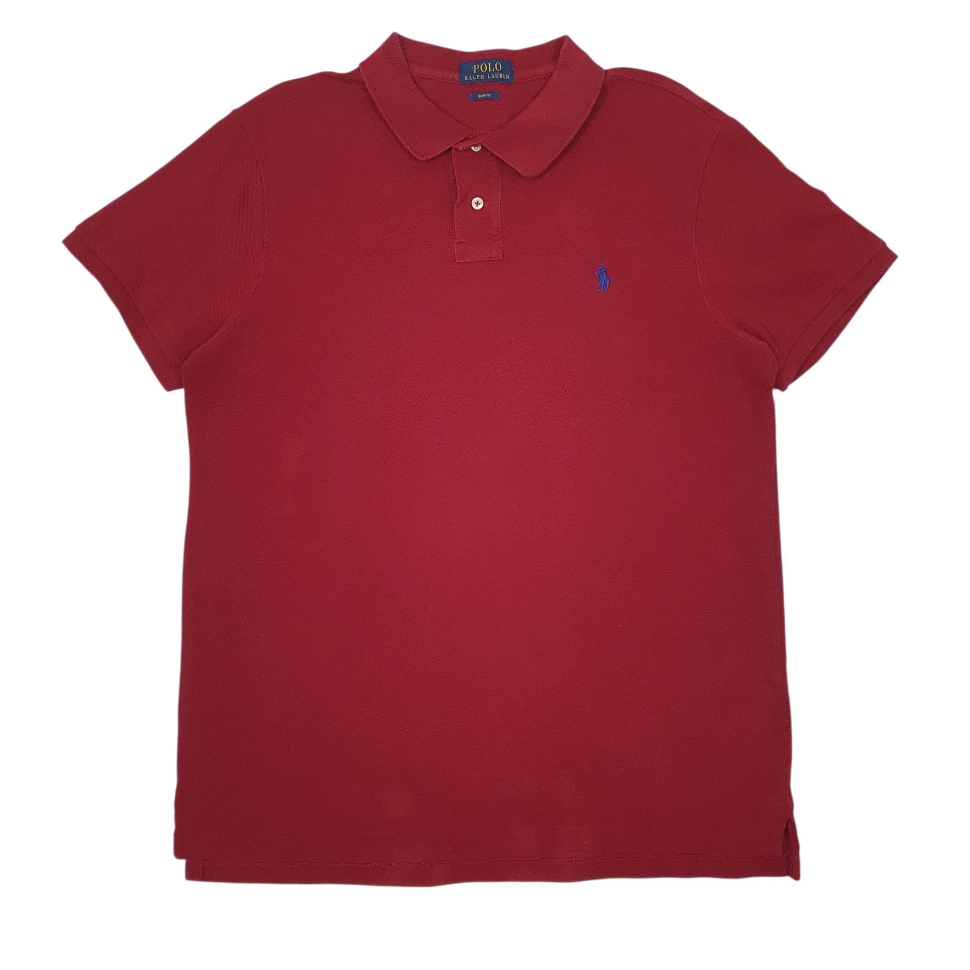 Mens Burgundy Polo Ralph Lauren  Short Sleeve Polo Shirt