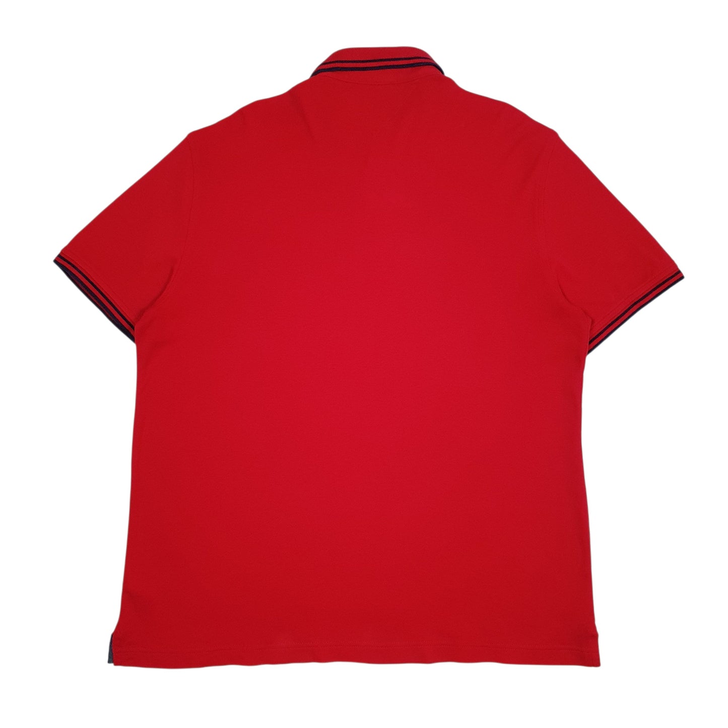 Mens Red Tommy Hilfiger  Crewneck Polo Shirt