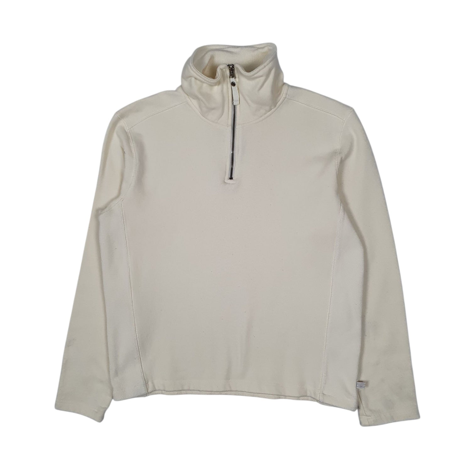 Womens Cream Champion  Quarter Zip Jumper