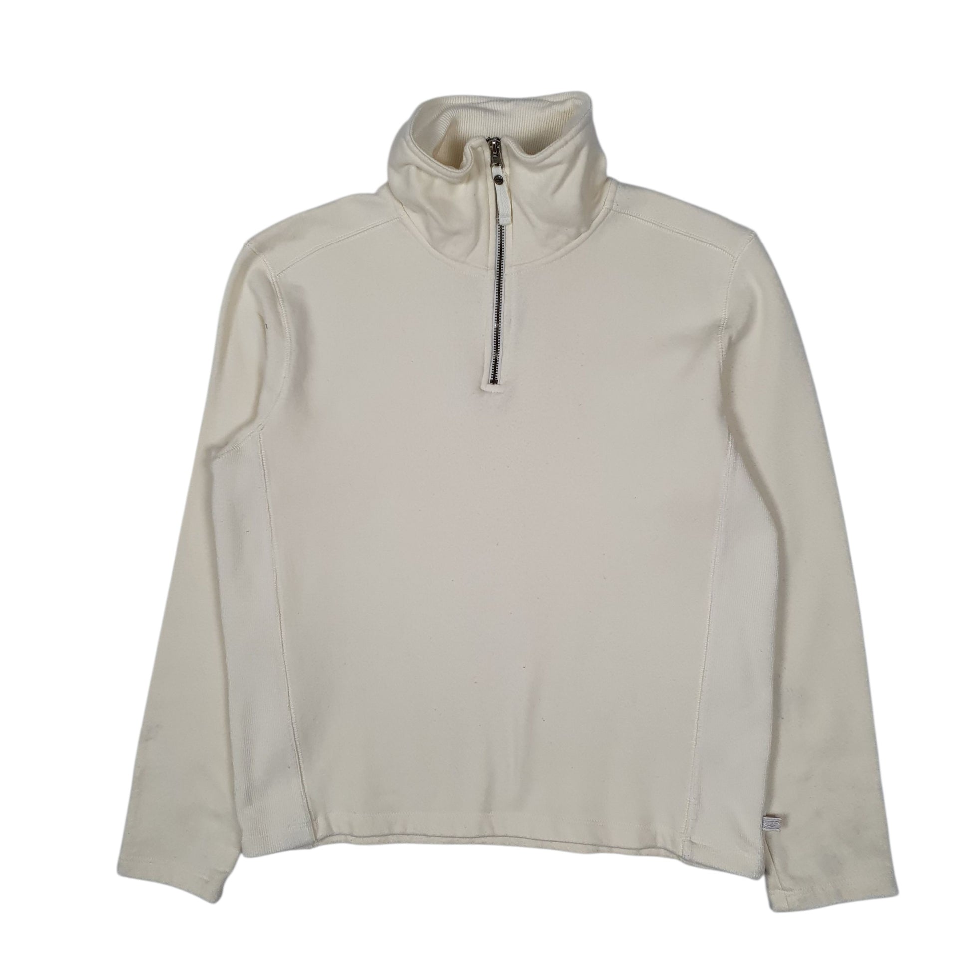Womens Cream Champion  Quarter Zip Jumper