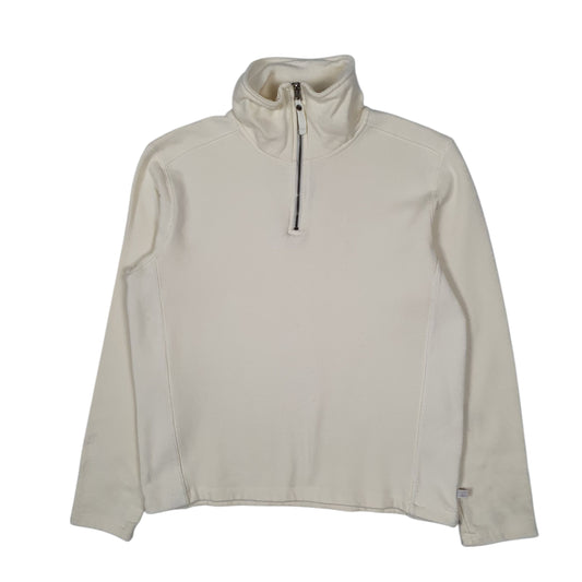 Womens Cream Champion  Quarter Zip Jumper
