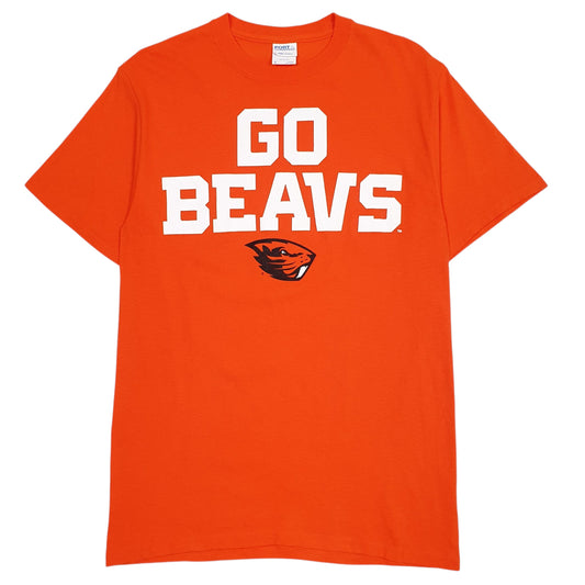 Mens Orange Port & Company  Short Sleeve T Shirt