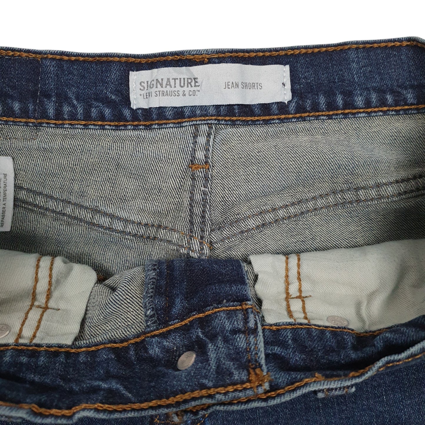 Mens Blue Levis Signature Stretch  Shorts