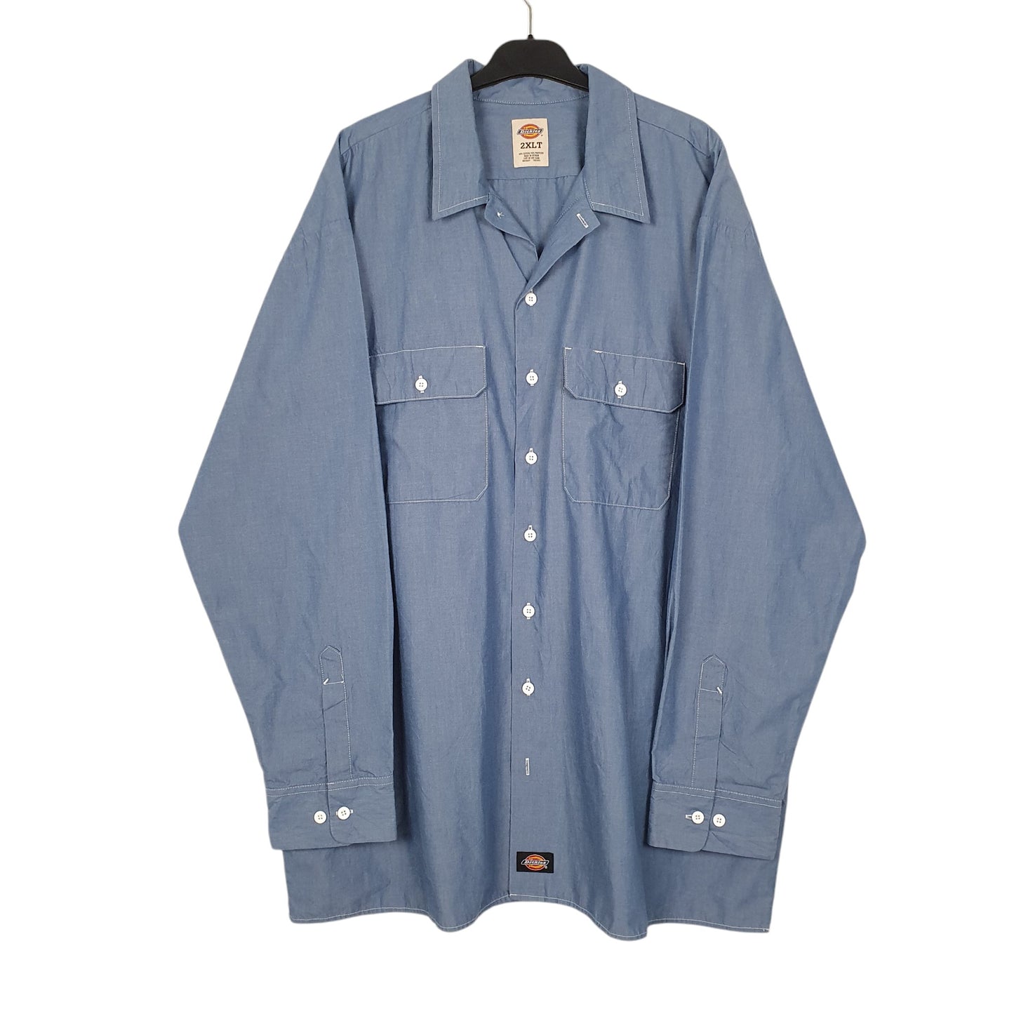 Mens Blue Dickies  Long Sleeve Shirt