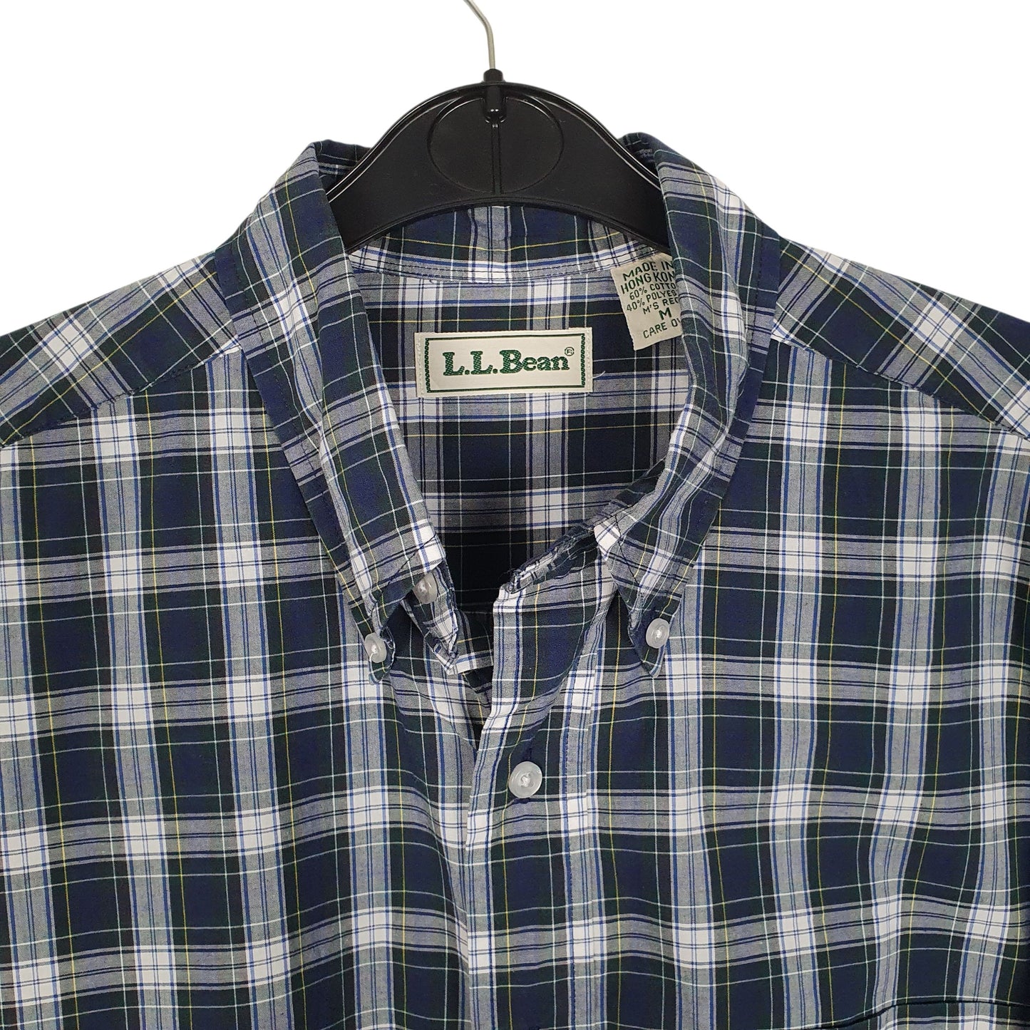 Mens Navy L.L.Bean Vintage 90s  Shirt