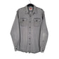 Mens Grey Wrangler  Long Sleeve Shirt