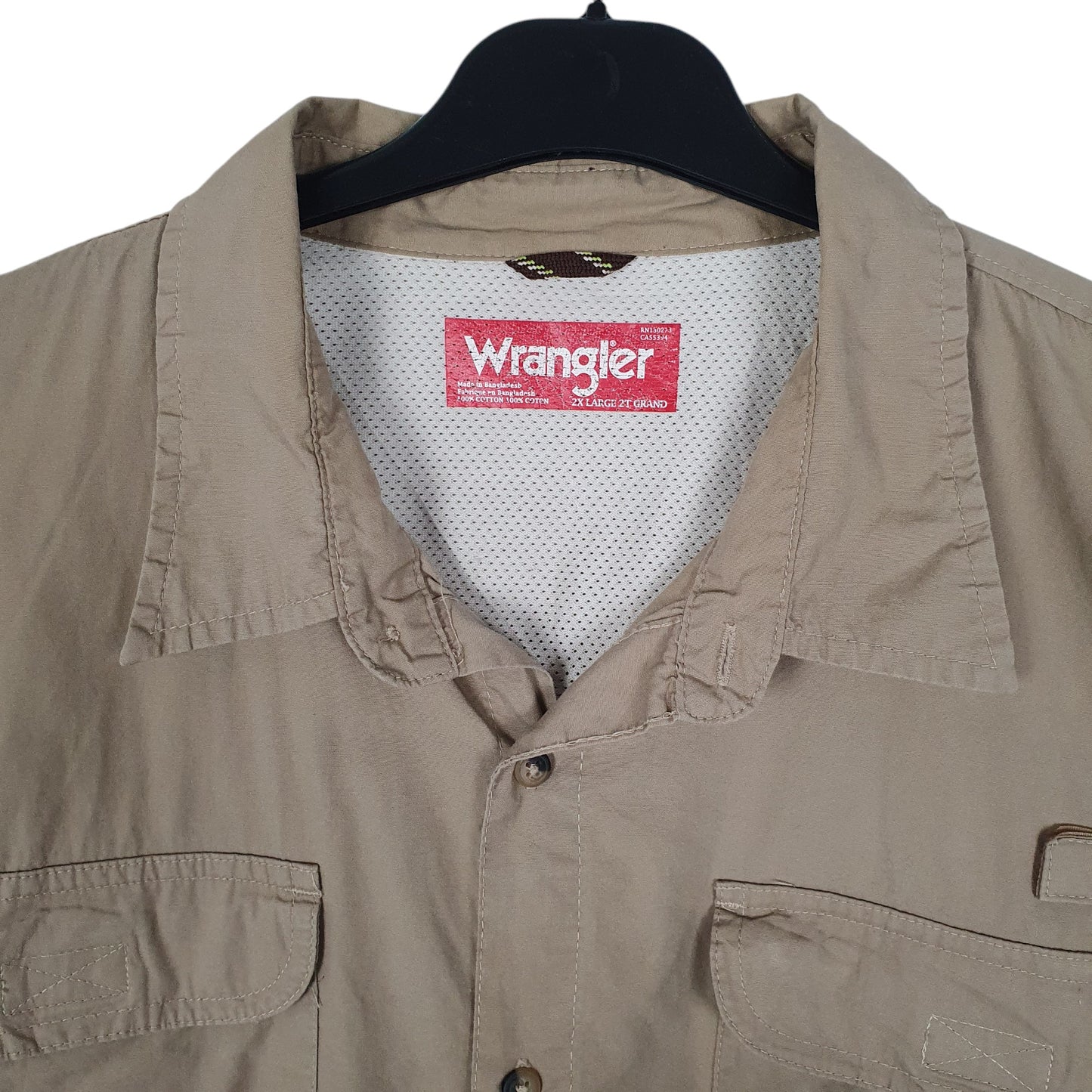 Mens Beige Wrangler   Shirt