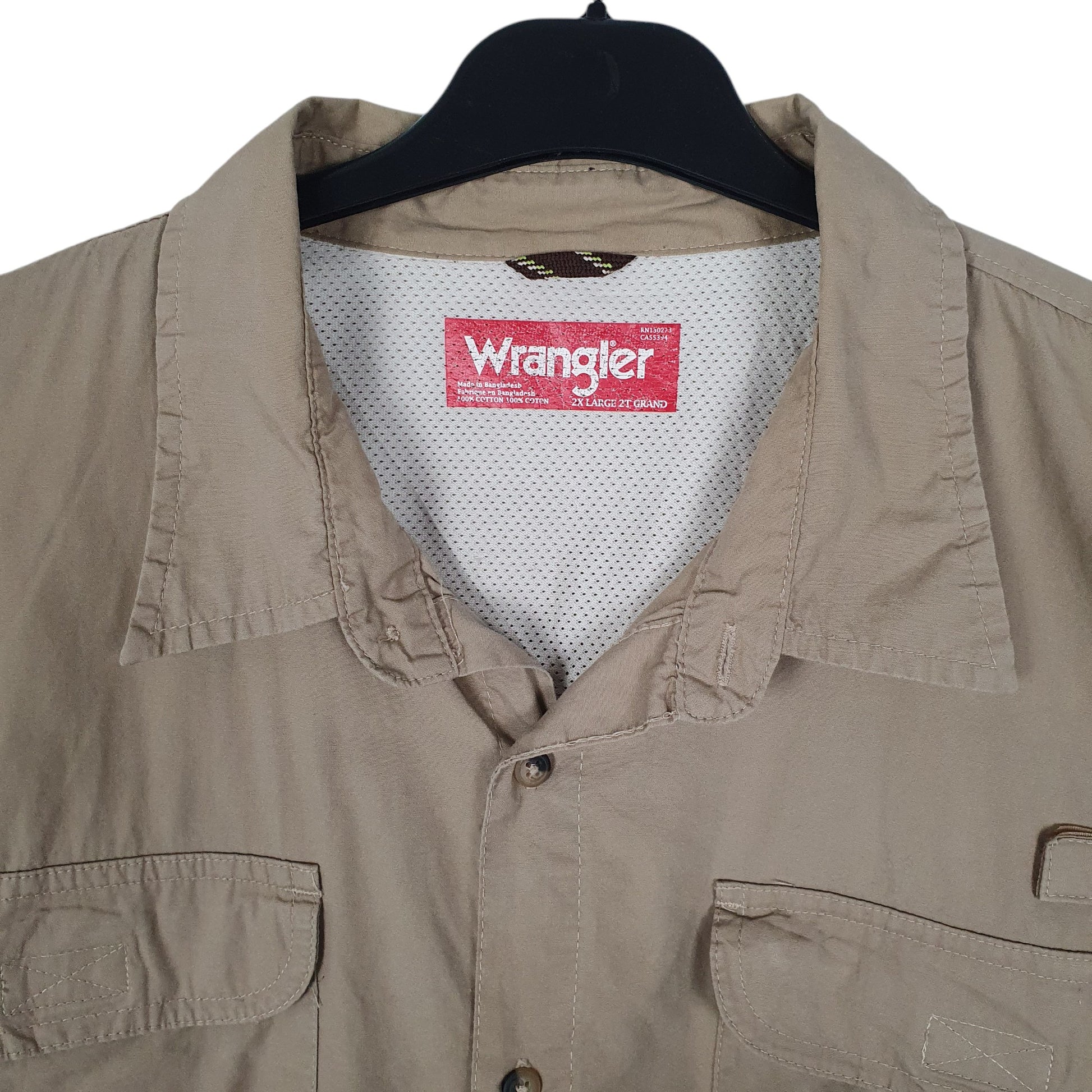Mens Beige Wrangler   Shirt