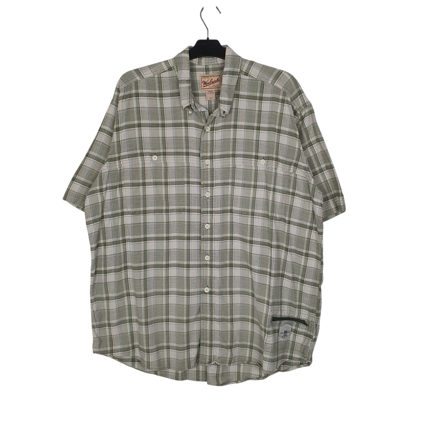 Mens Green Woolrich  Short Sleeve Shirt