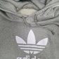 Mens Grey Adidas  Hoodie Jumper