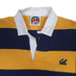 Mens Yellow Barbarian Rugby Hoodie Polo Shirt