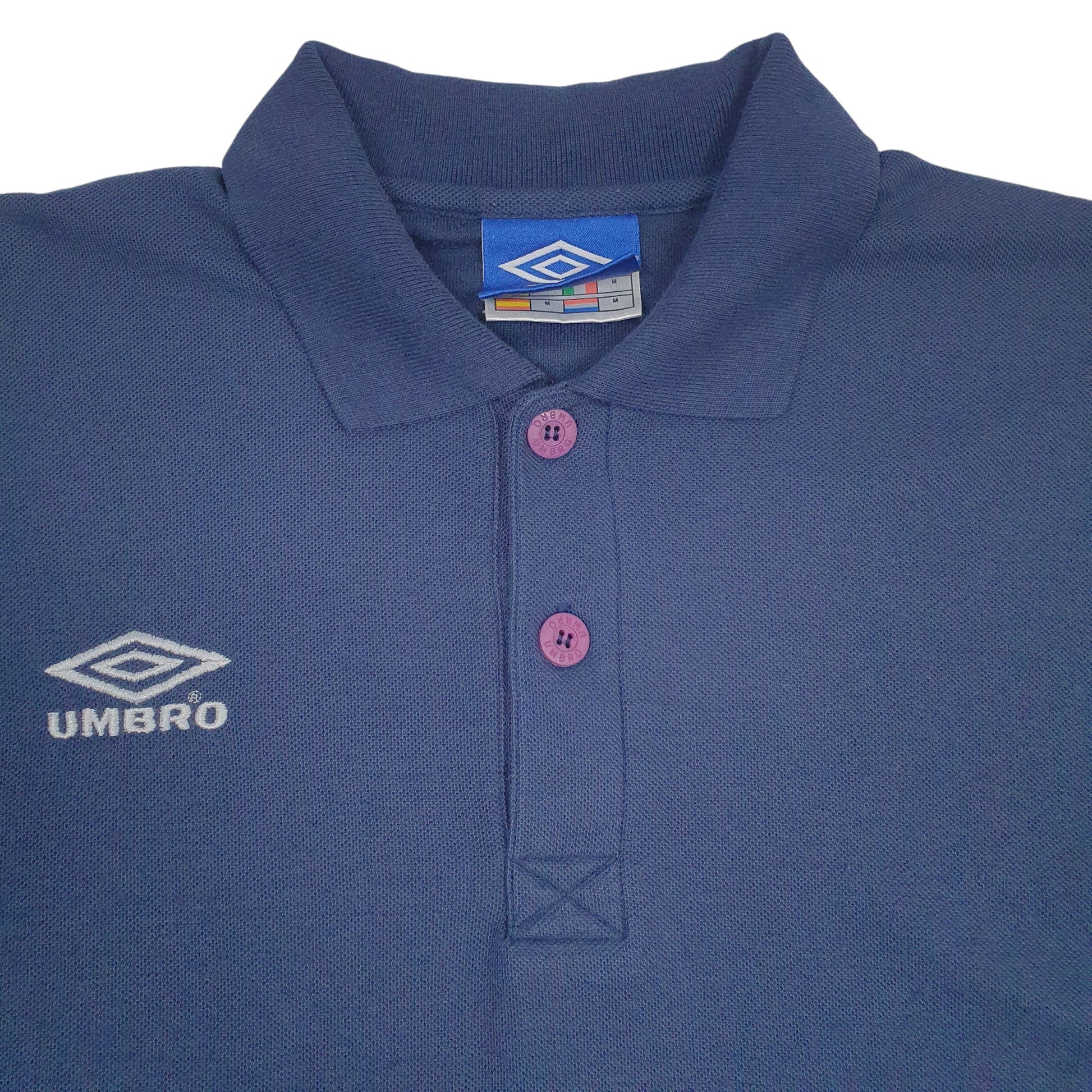 Mens Navy Umbro   Polo Shirt