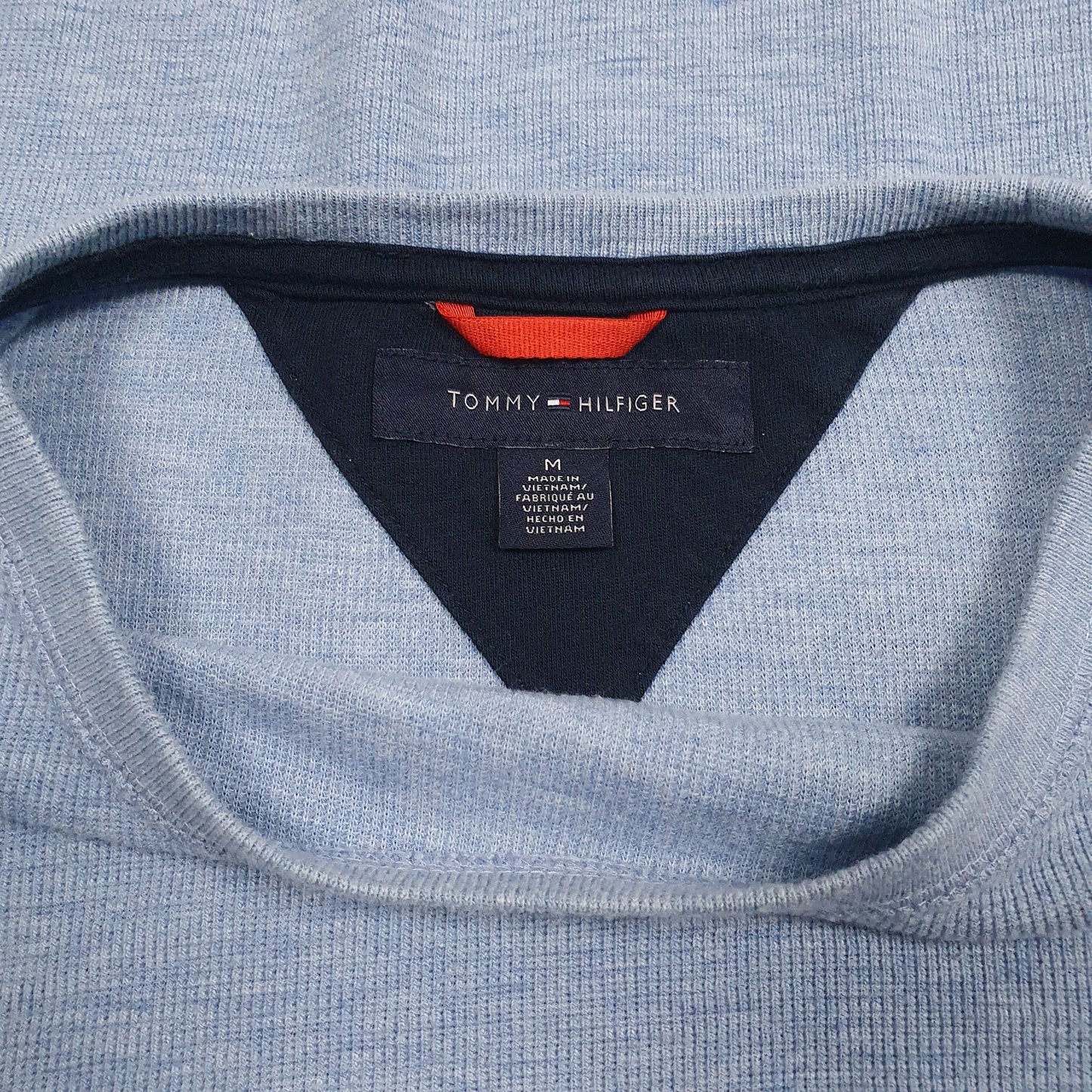 Mens Blue Tommy Hilfiger  Crewneck Jumper