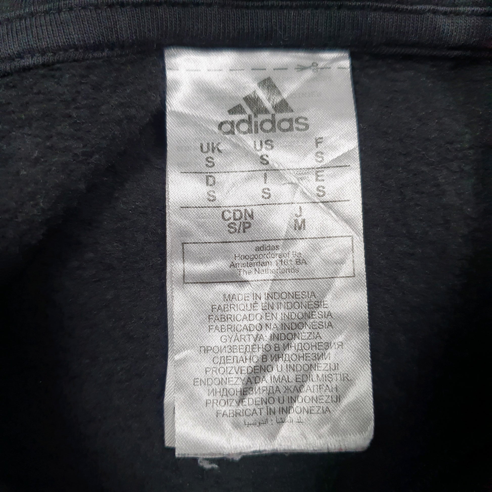 Mens Black Adidas  Hoodie Jumper