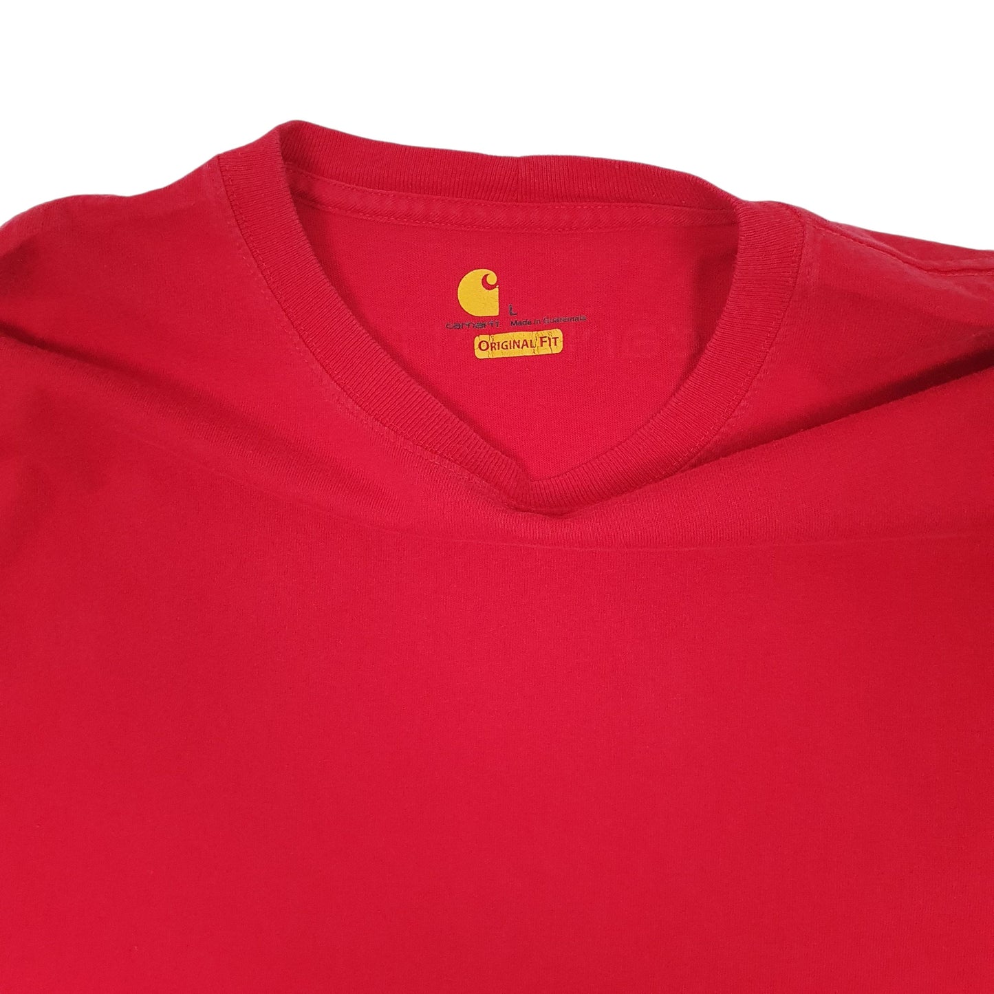 Mens Red Carhartt   T Shirt