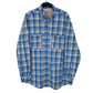 Mens Blue L.L.Bean Walking Hiking Long Sleeve Shirt