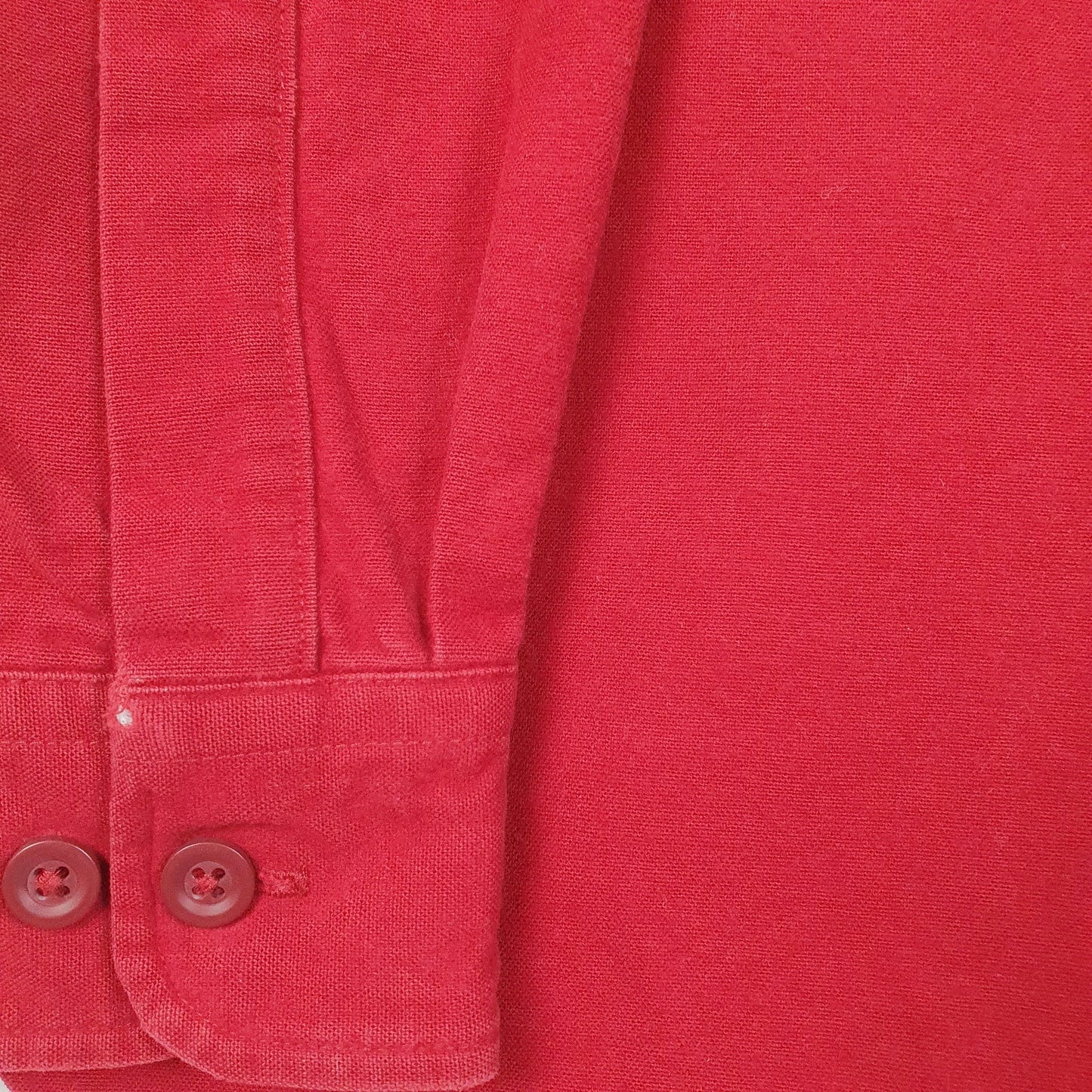 Mens Red L.L.Bean Chamois  Shirt