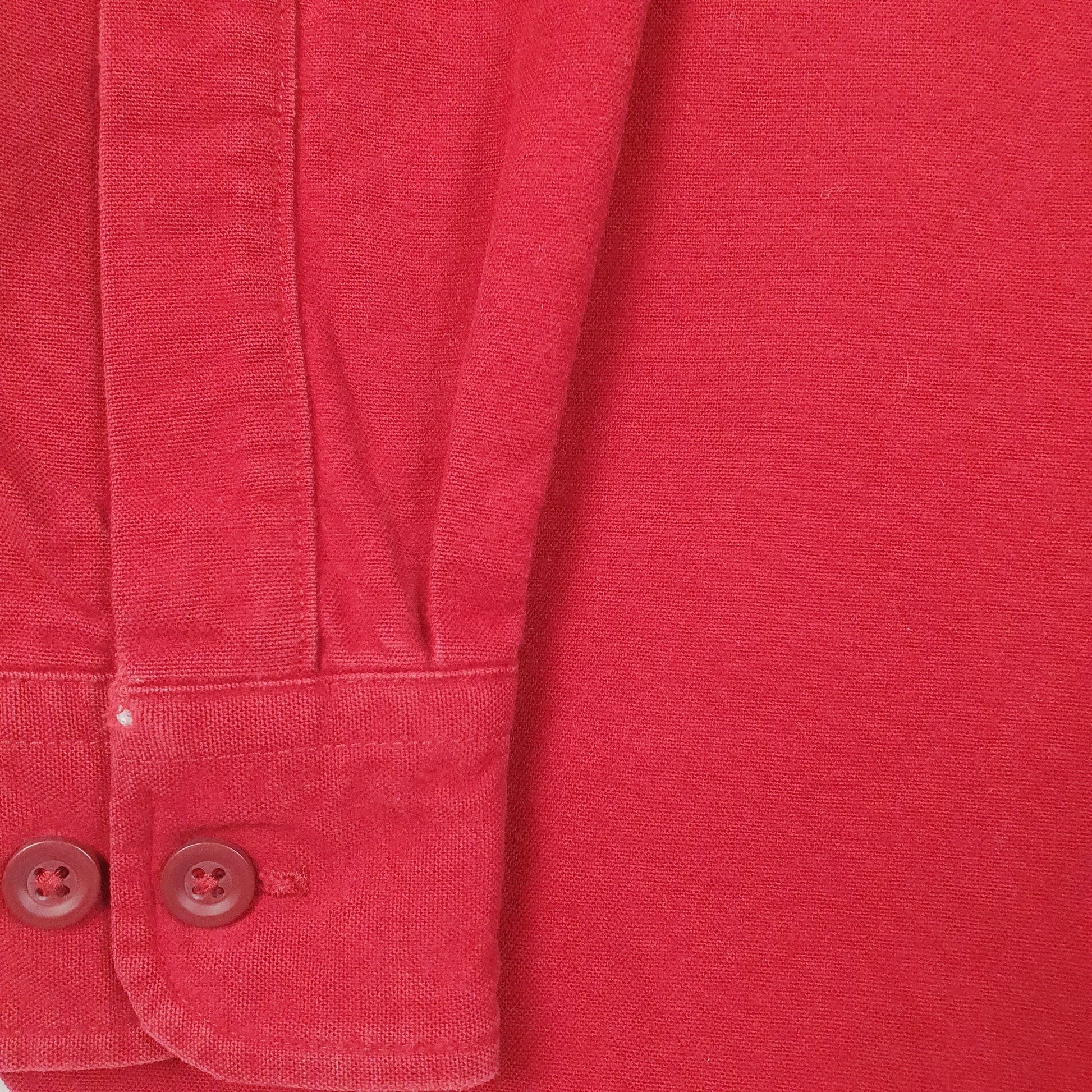 Mens Red L.L.Bean Chamois  Shirt