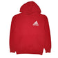 Mens Red Adidas  Hoodie Jumper