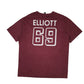 Mens Burgundy Gildan Dingers Softball  T Shirt