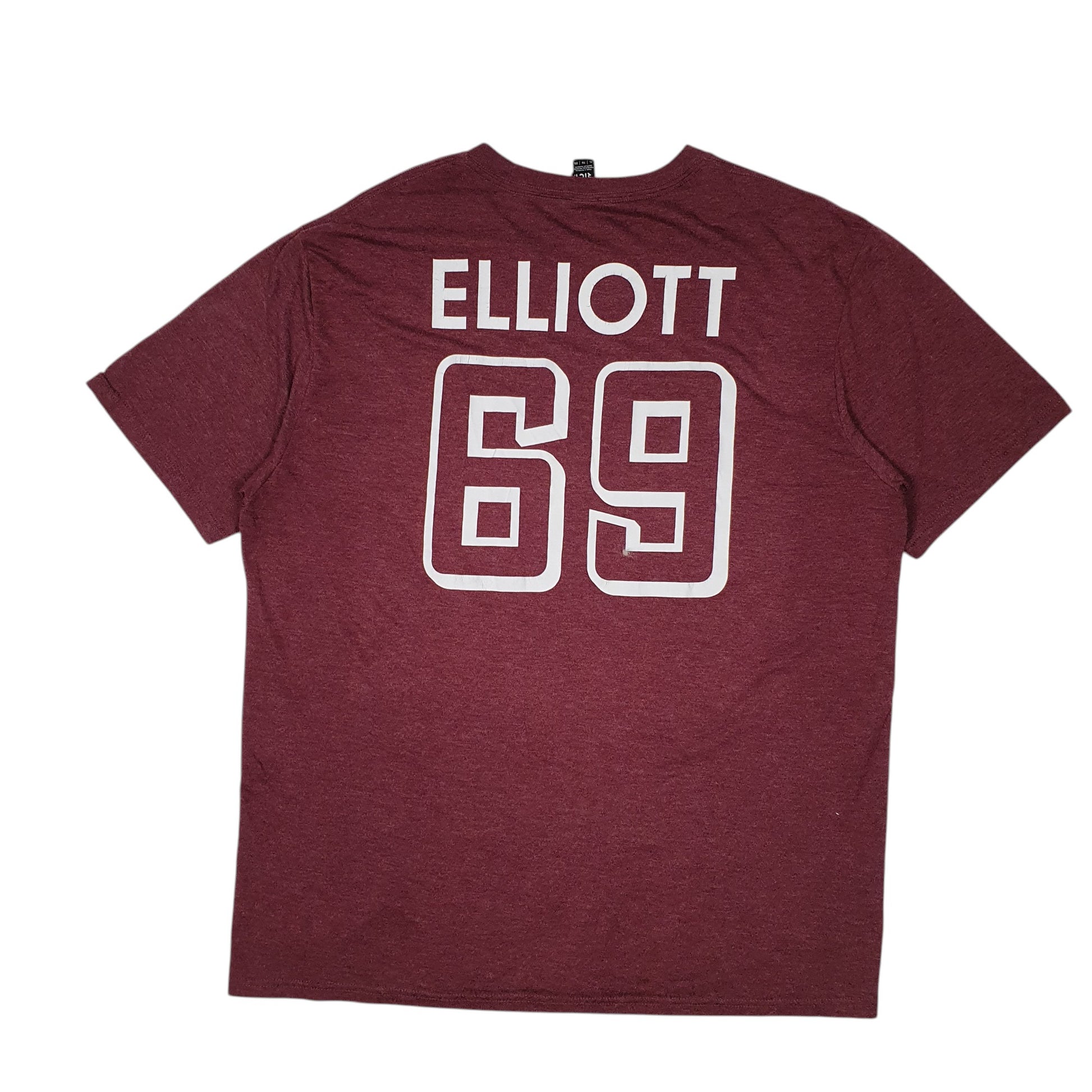 Mens Burgundy Gildan Dingers Softball  T Shirt