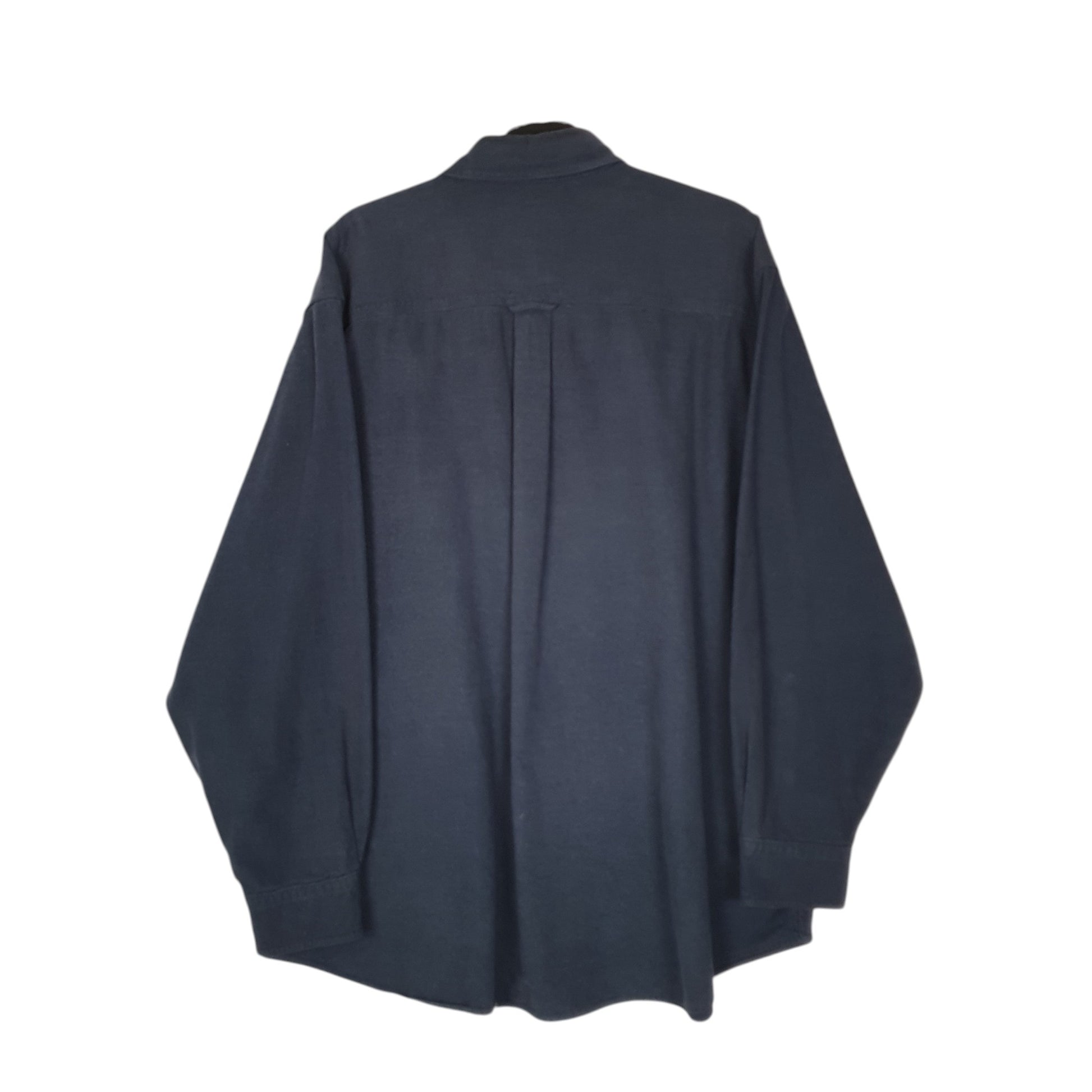 Mens Navy Woolrich Thick Chamois  Shirt