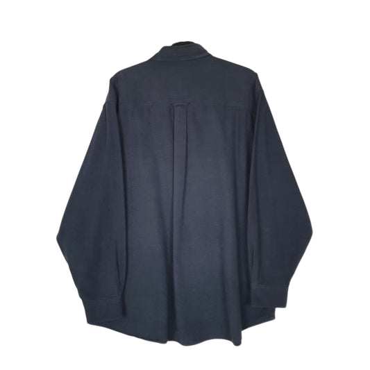 Mens Navy Woolrich Thick Chamois  Shirt