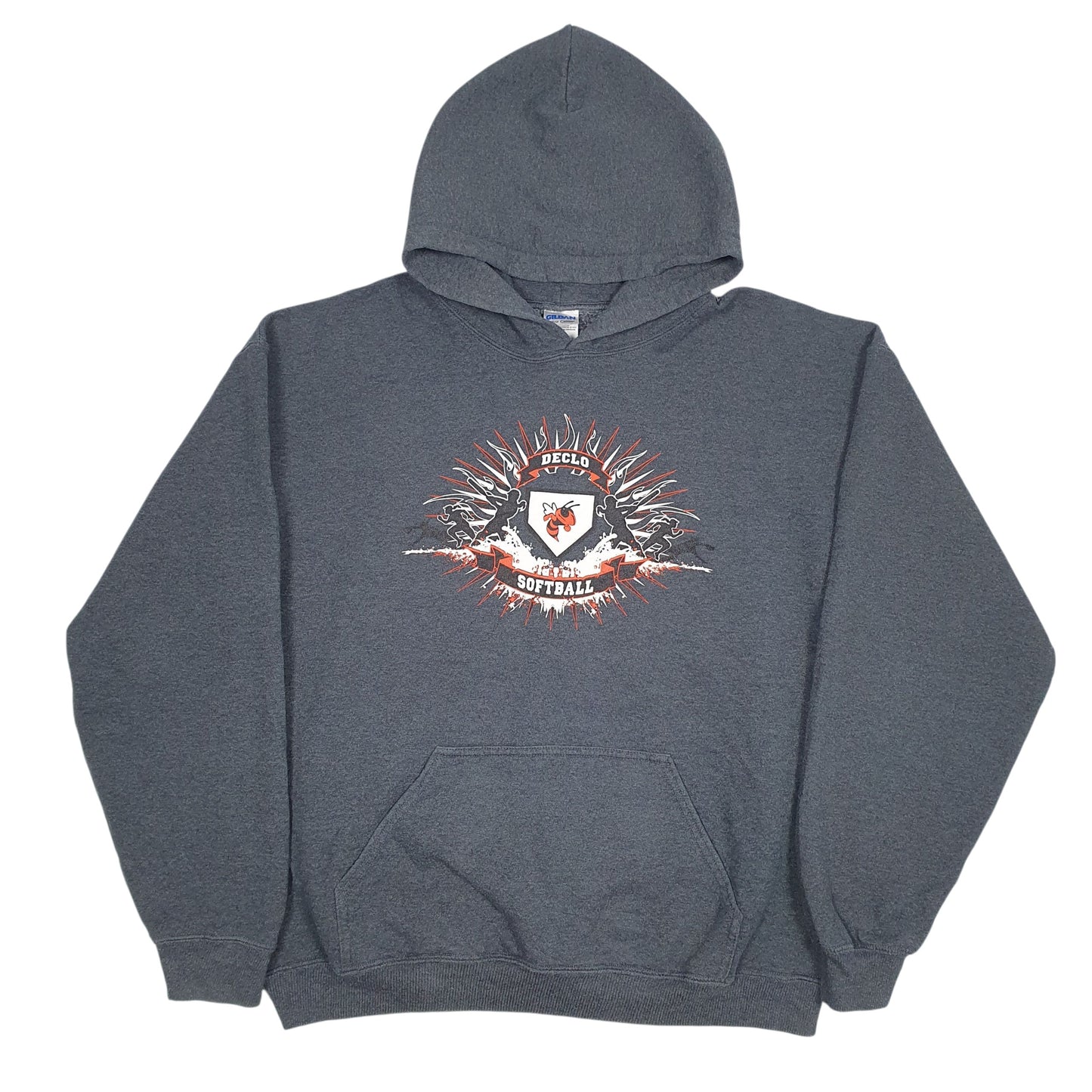 Mens Grey Tommy Hilfiger Declo Softball Hoodie Jumper