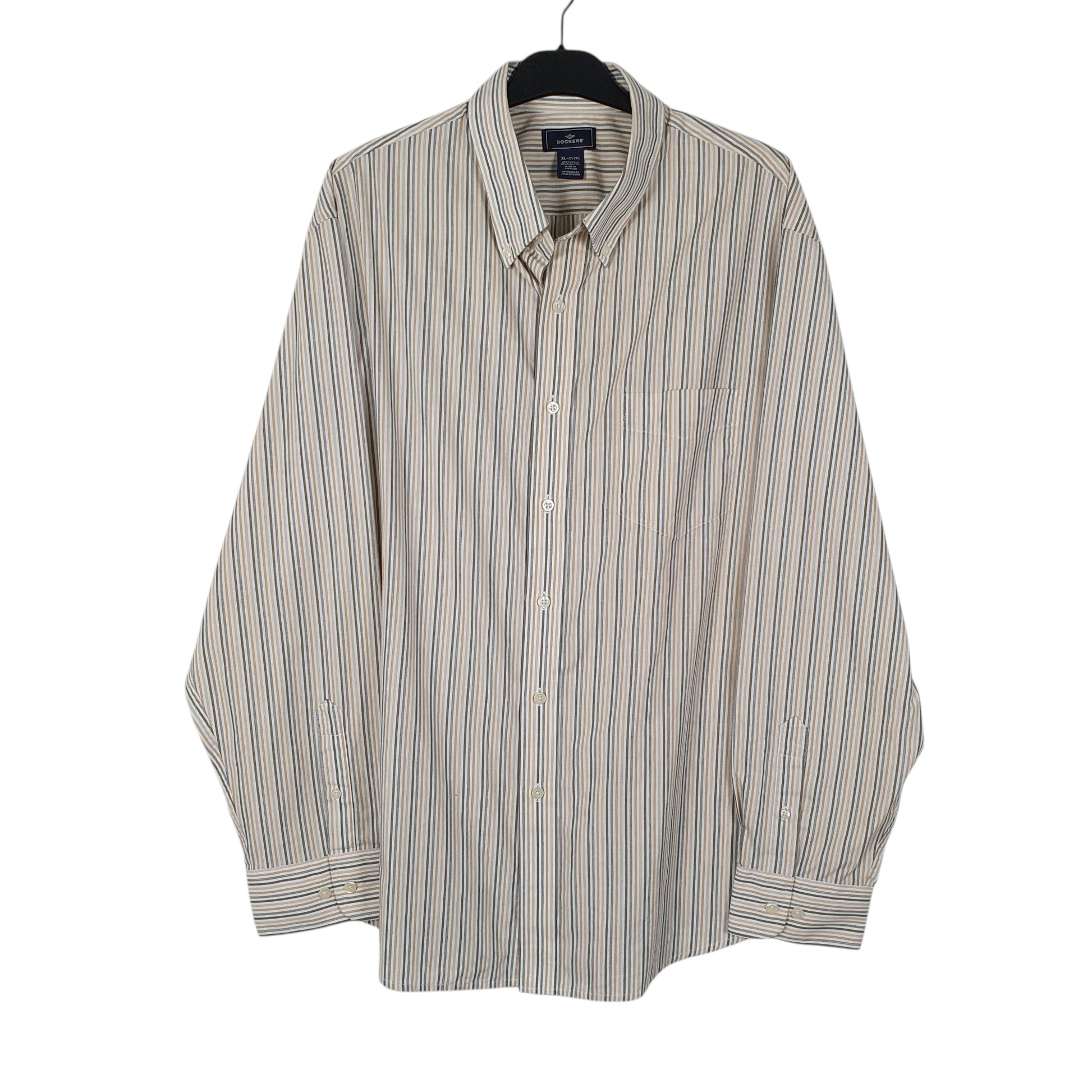 Mens Cream Dockers  Long Sleeve Shirt