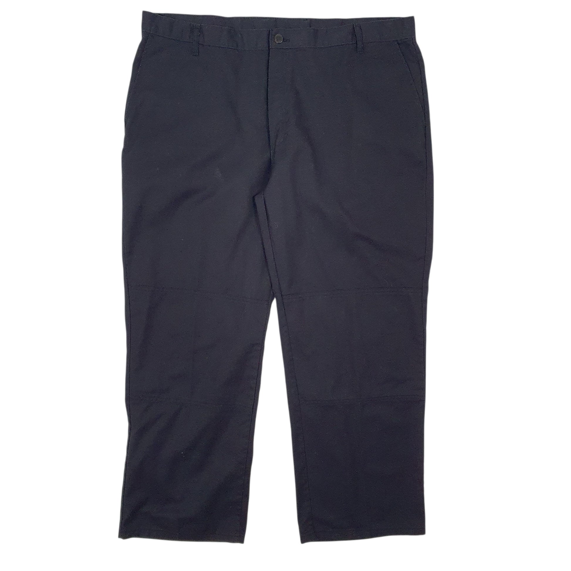 Mens Black Dickies Workwear Chino Trousers