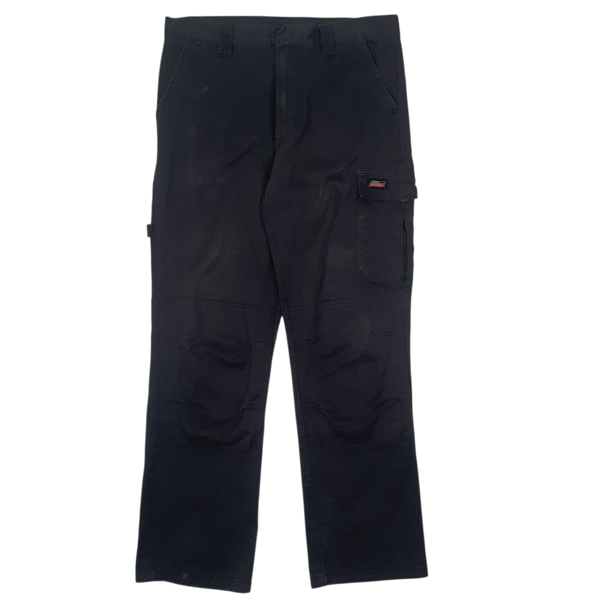 Mens Black Dickies Workwear Carpenter Trousers
