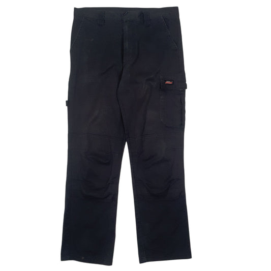 Mens Black Dickies Workwear Carpenter Trousers