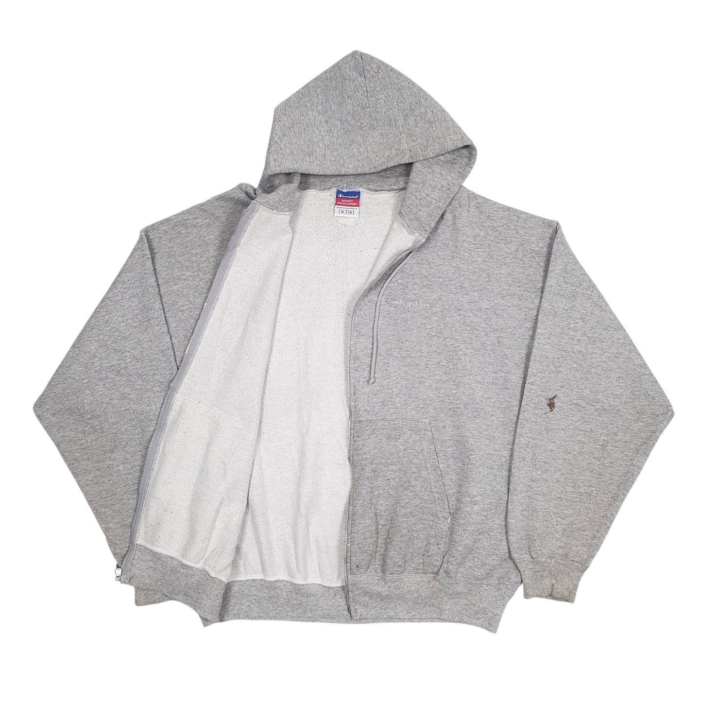 Mens Grey Champion  Full Zip Jumper